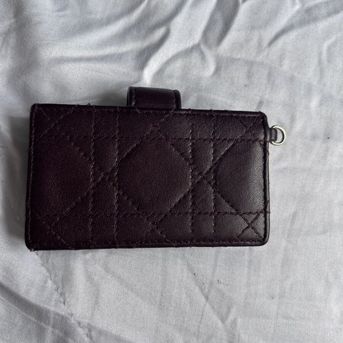 Dior cardholder used with slight edge wear