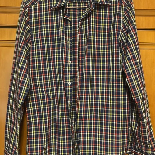Belmonte Italian shirt medium slim fit like new, multicolor cotton