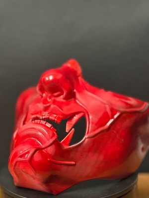 Ghost of yotei mask red, new with protective spray