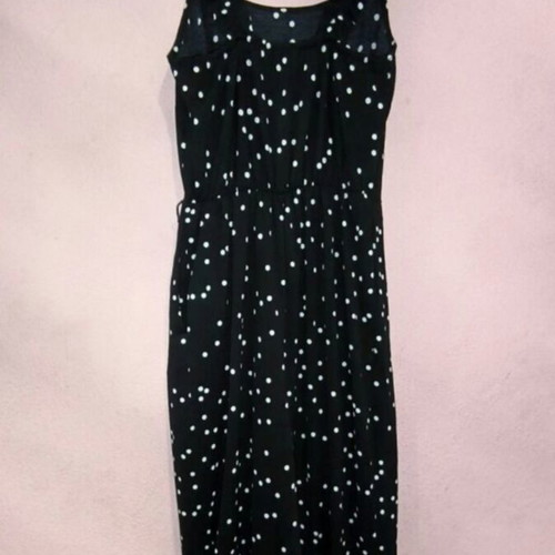 Polka Dot Jumpsuit George XS like new, black and white