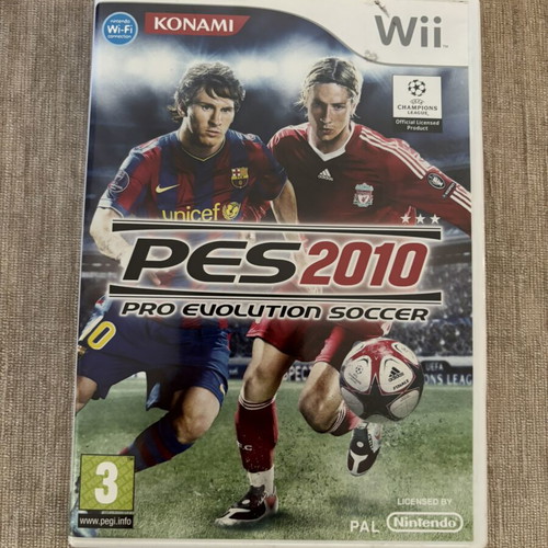 PES 2010 Nintendo Wii game used, English version