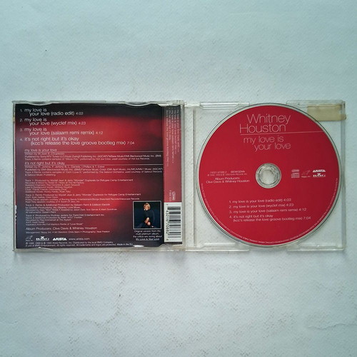 Whitney Houston My Love Is Your Love CD single used, pop