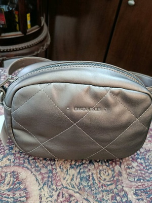 David Jones messenger bag crossbody gold new