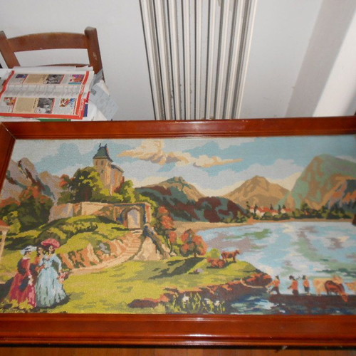 Embroidered painting 1.02x0.57 meters