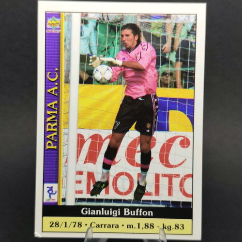 Gianluigi Buffon Parma 2001 collectible card used