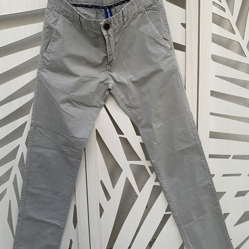 Chino men pants like new, light gray, size S