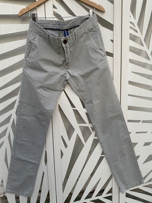 Chino men pants like new, light gray, size S