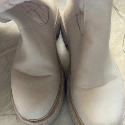 Quilted boot used, size 40, beige, waterproof upper