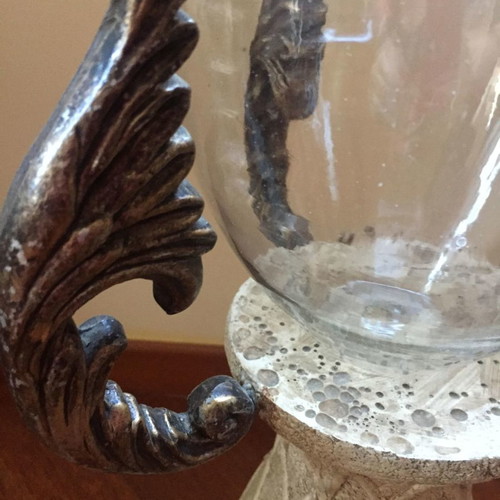 Set of large candlesticks used