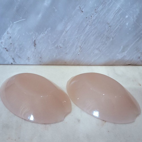 Σετ vintage τασάκια οπαλίνης baby pink σαν καινούργιο