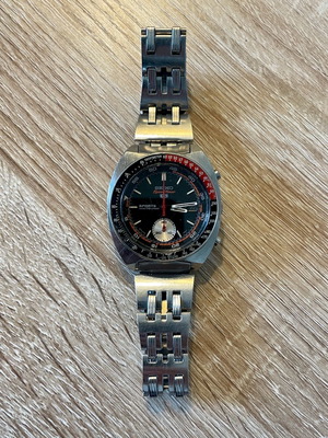 Seiko Vintage Chronograph 6139-6031 μεταχειρισμένο, μαύρο