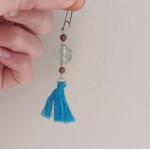 Boho earrings blue new