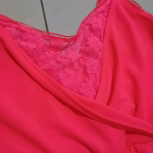 Women's one-piece shorts used, fluorescent orange, fits up to XL