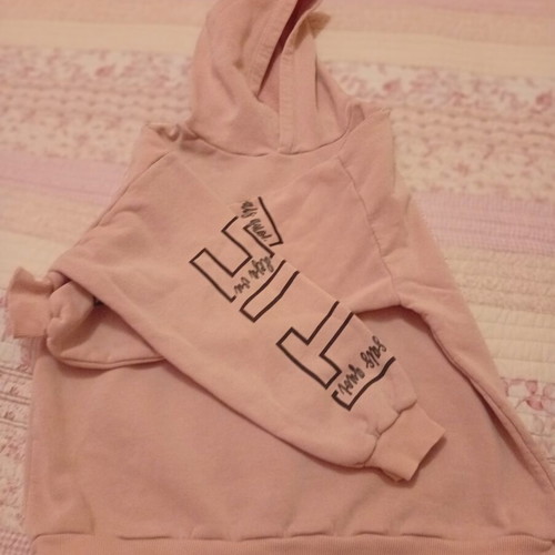 Girls' sportswear set like new, pink, sizes 134-140 cm