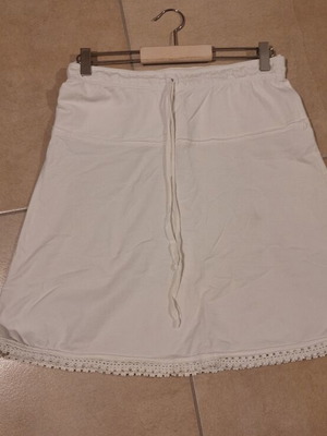 Skirt alpha line cotton used, white, size S