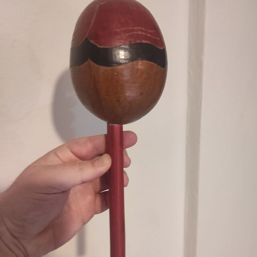Set of 2 vintage Colombian Cartagena Maracas 26cm like new