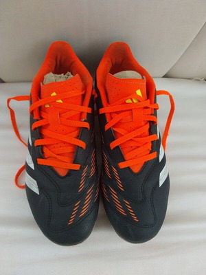 Adidas football boots used, size 40, black and orange