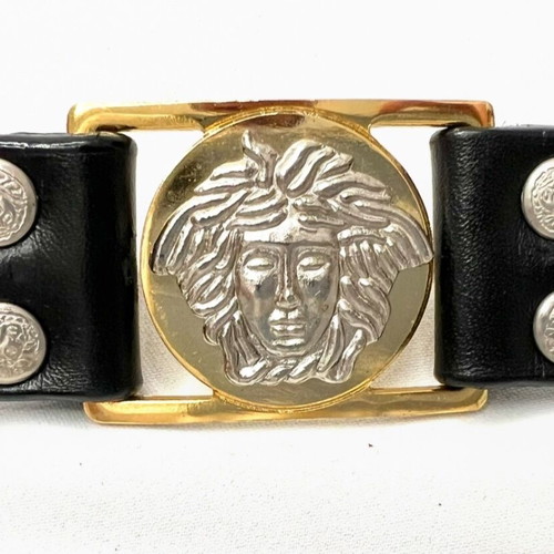 Versace Medusa black leather belt used,… - € 80,00 - Vendora.cy display picture 1