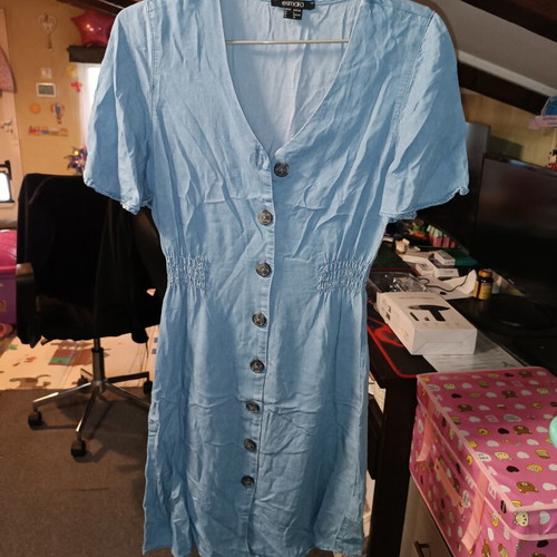 Esmara turquoise denim dress like new, size S