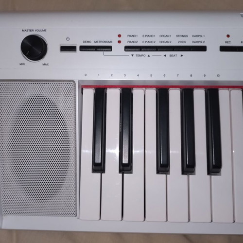 Yamaha Piaggero NP-12 electric keyboard white with Strix stand full set