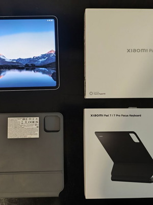 Xiaomi Pad 7 Pro 8/256 with Focus Keyboard case new, blue