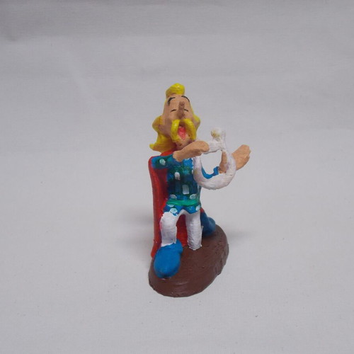 Asterix figure Cacofonix new, hand-painted
