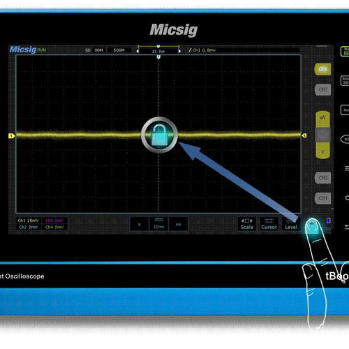 Touch Oscilloscope 100MHz 2 Channels Tablet New