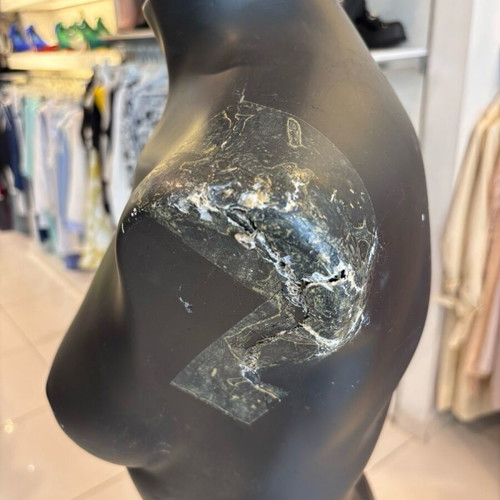 Female black display bust used