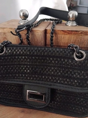 Doca evening shoulder bag used, black