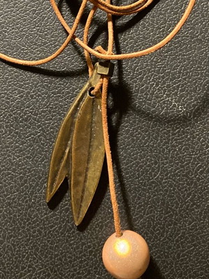 Handmade necklace "Olive Branch" like new