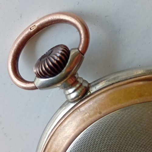 Enigma gold-plated Swiss pocket watch, mechanical