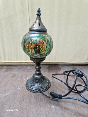 Lamp used handmade brass with glass