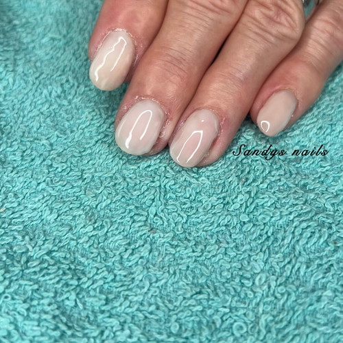 Nude press on nails set of 10, handmade, new