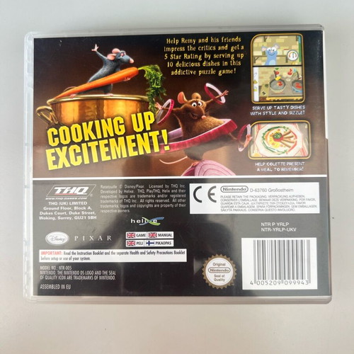 Ratatouille Nintendo DS game used with case and manual