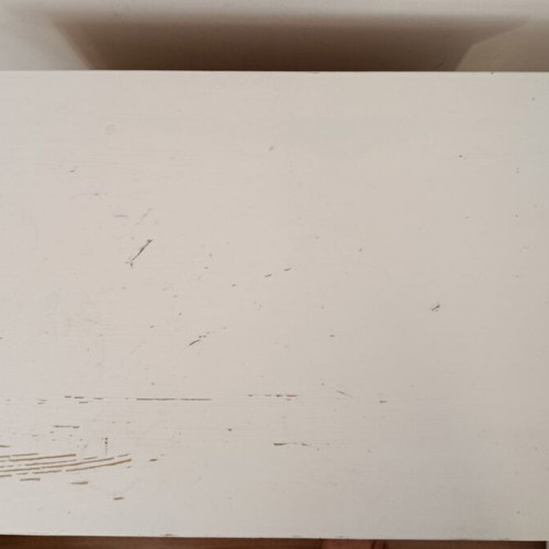 Wooden nightstand with 2 drawers white, like new