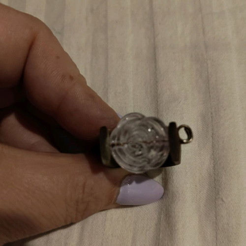 Ring with rose shape like new, brown