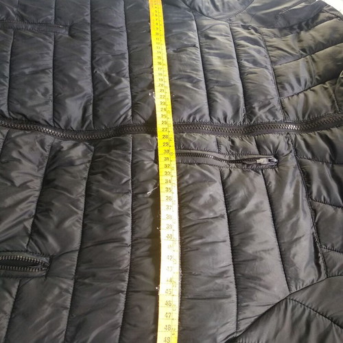 Lightweight unisex jacket used, black, with hood