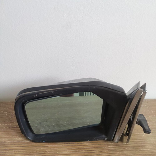 Mercedes W123 Driver Side Manual Exterior Mirror New Nickel