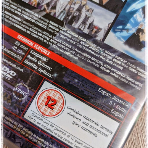 Bleach The Diamond Dust Rebellion Movie 2 DVD anime