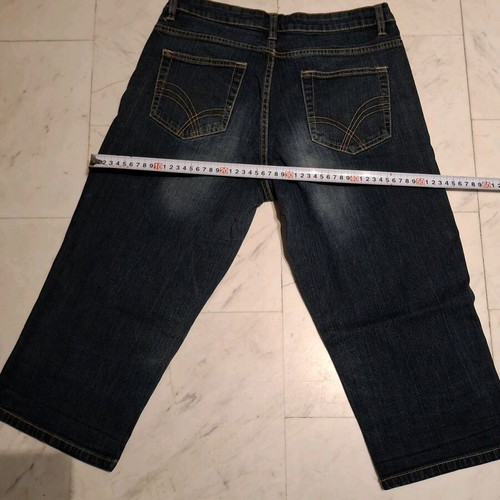 Capri denim pants Esmara like new, large size with fading