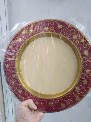 Christmas plate new, ceramic festive