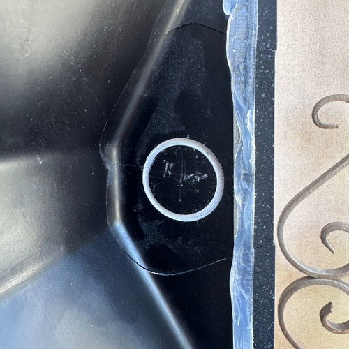 Sanitec Ultra Granite sink like new 116x50cm black