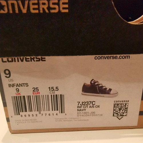 Converse All Star shoes size 25 like new, blue