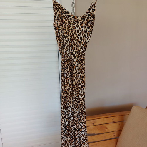 Mango leopard print dress, size S