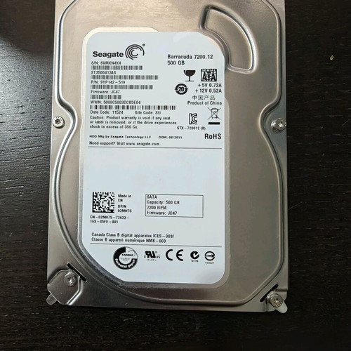 HDD 3.5 SATA 500GB Toshiba and Seagate used, for PC backup