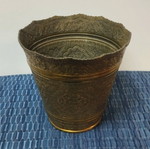 Bronze flowerpot cachepot used, decorative