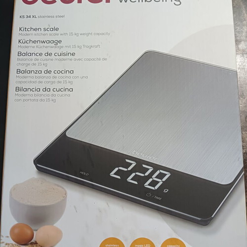 Beurer KS 34 XL kitchen scale new, digital