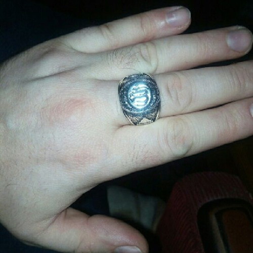 Men's Retro Ring with Arabic Characters like new