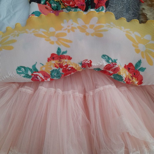 Manoush evening dress like new, colorful, strapless