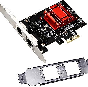 Dual Port PCIe Gigabit Network Card PCI Express Gigabit Ethernet Adapter with Intel 82575/6 Ports